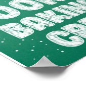Cookie Baking Crew Shirt kerstfamilie Gingerbr Poster (Hoek)