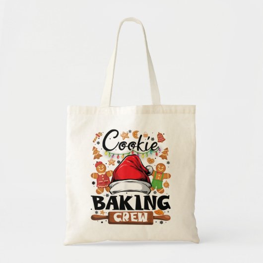 Cookie Baking Crew Shirt kerstfamilie Gingerbr Tote Bag (Voorkant)