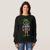 Cookie Baking Elf Matching Family Kerstmis Trui (Voorkant volledig)