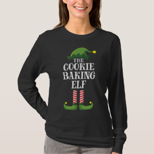 Cookie Baking Elf Matching Family Kerstparty T-shirt