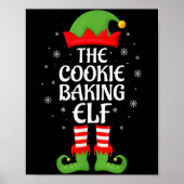 Cookie Baking Elf Xmas Family Matching Elf Squad C Poster (Voorkant)