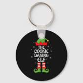Cookie Baking Elf Xmas Family Matching Elf Squad C Sleutelhanger (Voorkant)