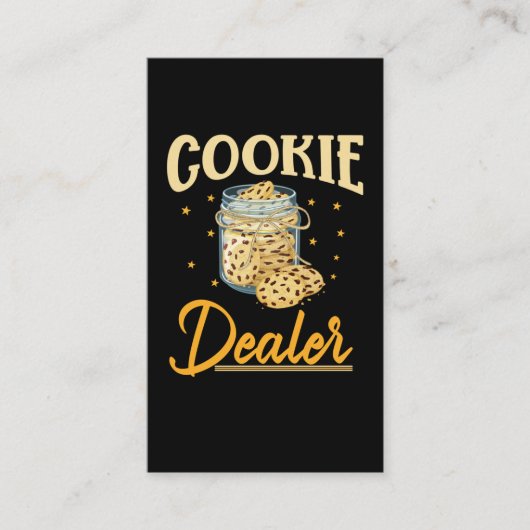Cookie Baking Foodie Biscuit Baker Visitekaartje (Voorkant)