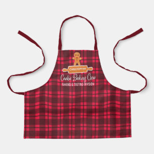 Cookie Baking Gingerbrood Boy Monogram Schort