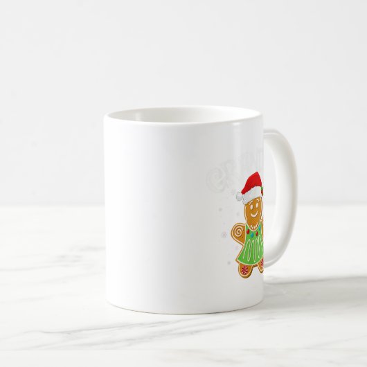 Cookie Baking Matching Family Gingerbread Grandma  Koffiemok (Voorkant rechts)