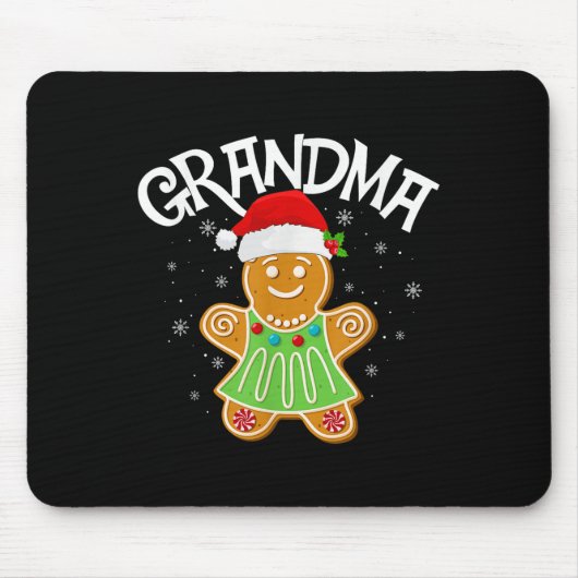 Cookie Baking Matching Family Gingerbread Grandma  Muismat (Voorkant)