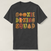 Cookie Baking Squad Gingerbread Man Cafeteria Bake T-shirt (Design voorkant)