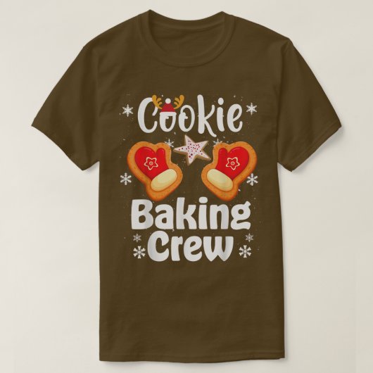 Cookie Baking Team Captain Christmas bakers Ginger T-shirt (Design voorkant)