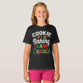  Cookie Baking Team Captain Christmas Gingerbread  T-shirt (Voorkant volledig)
