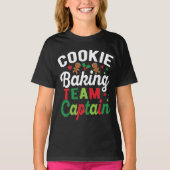  Cookie Baking Team Captain Christmas Gingerbread  T-shirt (Voorkant)