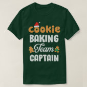 Cookie Baking Team Captain Funny Gingerbread Cooki T-shirt (Design voorkant)