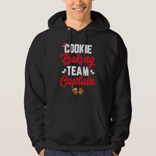 Cookie Baking Team Captain Funny Matching Family C Hoodie (Voorkant)