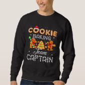 Cookie Baking Team Captain Gingerbread Christmas Trui (Voorkant)