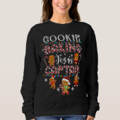 Cookie Baking Team Captain Gingerbread Red Plaid C Trui (Voorkant)