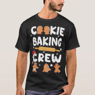 Cookie Baking Team Crew Funny Kerstmis Gingerbrea T-shirt