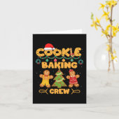 Cookie Baking Team Crew Xmas Familie Matching Grou Kaart (Gele Bloem)