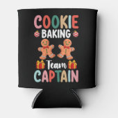 Cookie Baking Team Kapitein Familie Kerstmis Blikjeskoeler (Voorkant)