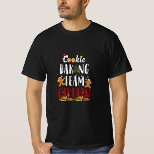 Cookie Baking Team Kapitein Gingerbrood Kerstmis F T-shirt