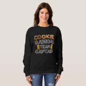 Cookie Baking Team Kapitein Gingerbrood Kerstmis F Trui (Voorkant volledig)