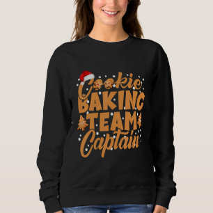 Cookie Baking Team Kapitein Gingerbrood Kerstmis Trui