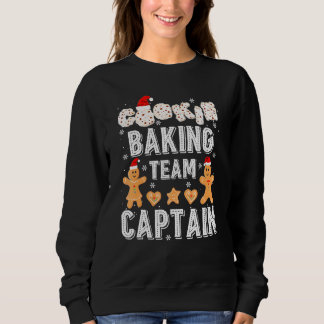 Cookie Baking Team Kapitein Gingerbrood Kerstmis Trui