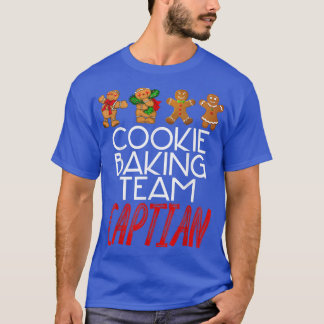 Cookie Baking Team Kapitein Humoureuze kerst Merc T-shirt