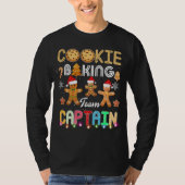 Cookie Baking Team Kapitein Kerstbakkers Ginger T-shirt (Voorkant)