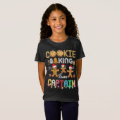 Cookie Baking Team Kapitein Kerstbakkers Ginger T-shirt (Voorkant volledig)