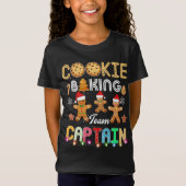 Cookie Baking Team Kapitein Kerstbakkers Ginger T-shirt (Voorkant)