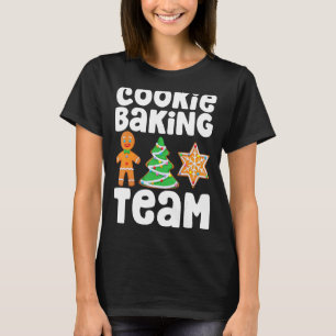 Cookie Baking Team Kerstmis Gingerbrood Familie Te T-shirt