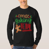Cookie Baking Team Kerstmis Kerstmis Merkel T-shirt (Voorkant)
