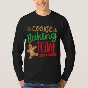 Cookie Baking Team Kerstmis Kerstmis Merkel T-shirt