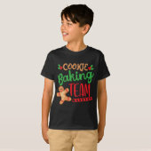 Cookie Baking Team Kerstmis Kerstmis Merkel T-shirt (Voorkant volledig)