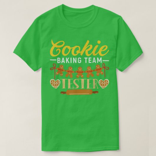 Cookie Baking Team Tester 1144 T-shirt (Design voorkant)