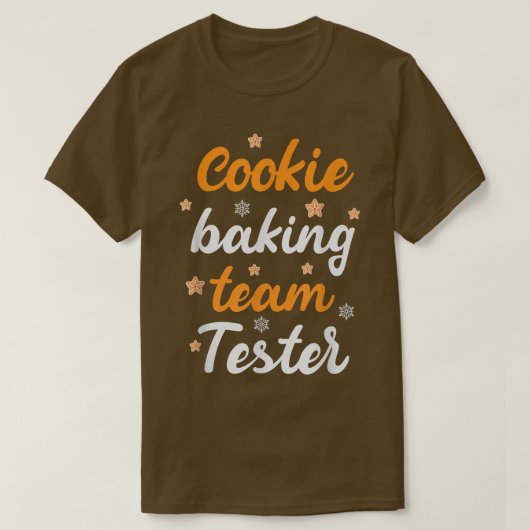 Cookie Baking Team Tester Baking Gingerbread Chris T-shirt (Design voorkant)