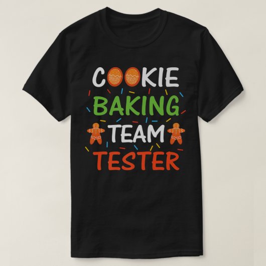 Cookie Baking Team Tester Baking Gingerbread Chris T-shirt (Design voorkant)