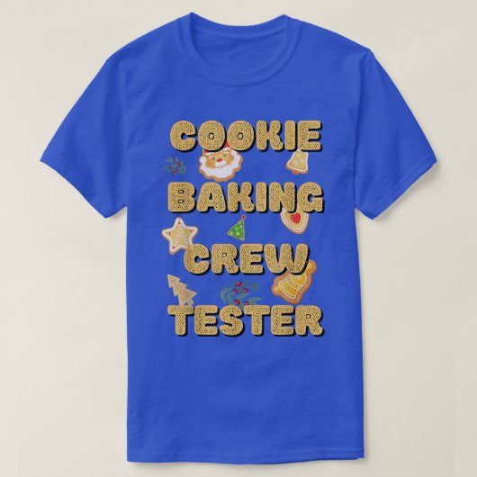 Cookie Baking Team Tester Captain Cute Family Mat T-shirt (Design voorkant)