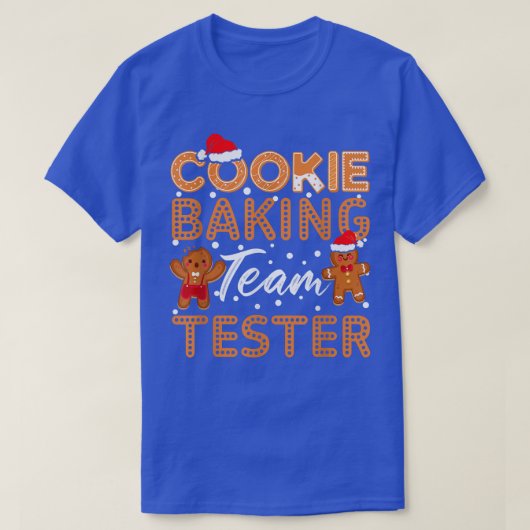 Cookie Baking Team Tester Funny Gingerbrood T-shirt (Design voorkant)