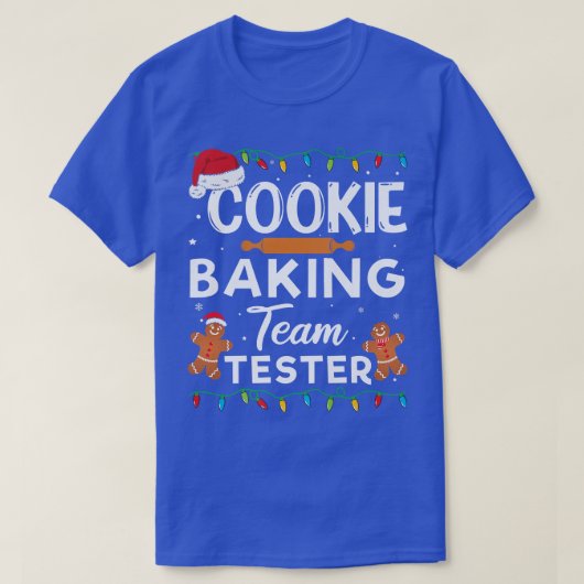 Cookie Baking Team Tester Gingerbrood Funny Christ T-shirt (Design voorkant)