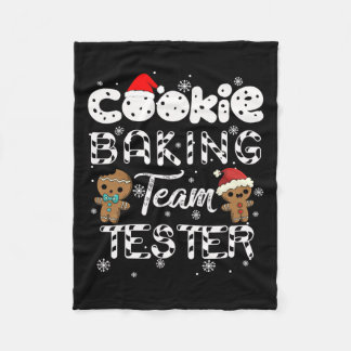 Cookie Baking Team Tester Gingerbrood Kerstmis Fleece Deken