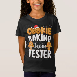 Cookie Baking Team Tester Gingerbrood Kerstmis T-shirt