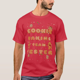 Cookie Baking Team Tester Kerstmis T Gift T-shirt