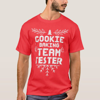 Cookie Baking Team Tester koekjesliefhebbers T-shirt
