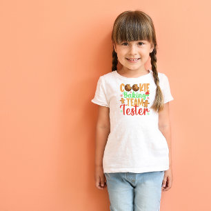 Cookie Baking Team Tester Naam Vakantie Kinder Shirts