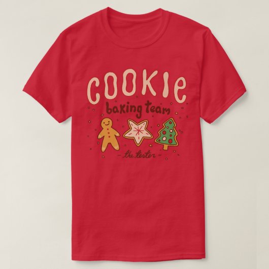 COOKIE BAKING TEAM The Tester Sweet Kerstman T-shirt (Design voorkant)