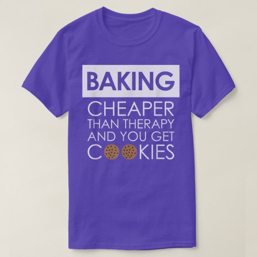 Cookie Baking TShirt voor een Baker, Dessert Chef, (Design voorkant)
