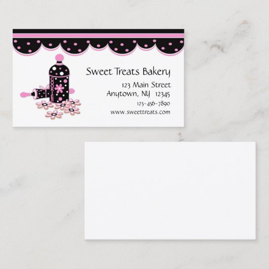 Cookie Baking Visitekaartje (Voorkant / Achterkant)