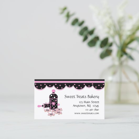 Cookie Baking Visitekaartje (Staand voorkant)