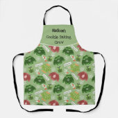 Cookie bakken Crew Kerstmis Patroon Aangepast Schort (Voorkant)
