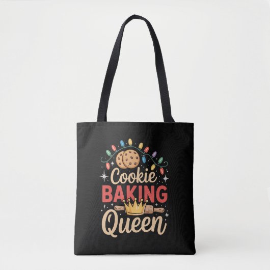 Cookie Bakken Koningin Bakkerij Kerstmis  Tote Bag (Voorkant)